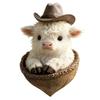 2D Acrylic Highlands Cow Christmas Ornament Christmas Tree Ornament Farm Animal Decors Christmas Tree Hanging Decors