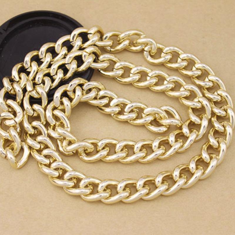 Byzantine Necklace Twisted Chains Curb Chains Bulk Aluminum Chain Fit Bracelets Open Link Chain For DIY Jewelry Making Findings