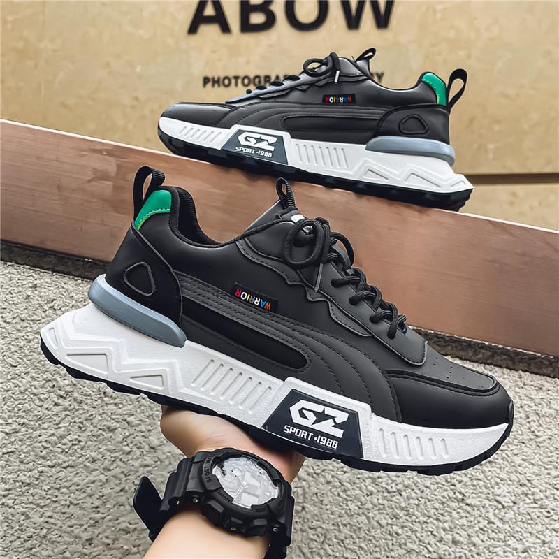 

39-44 Модная мужская обувь для активного отдыха Кроссовки Luxus Designer Tênis Masculino Повседневные кроссовки на платформе для мальчиков Износостойкие 44 чёрный