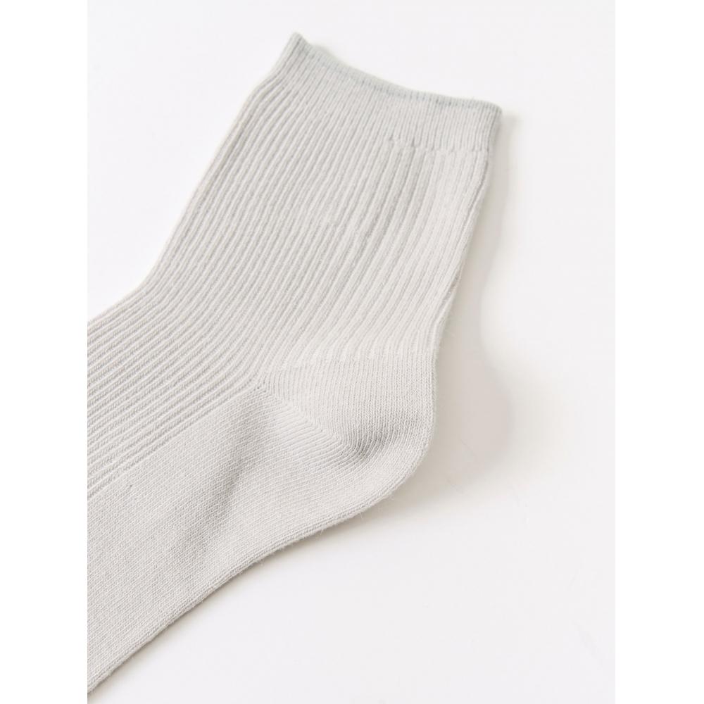Daiso Womens Pastel Mid Calf Socks Grey