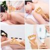 4pcs Wooden Massage Tools Ergonomic Wood Massager for Full Body Relief for Neck Back Legs Arms and Feet Lightweight and Portable for Home and Travel