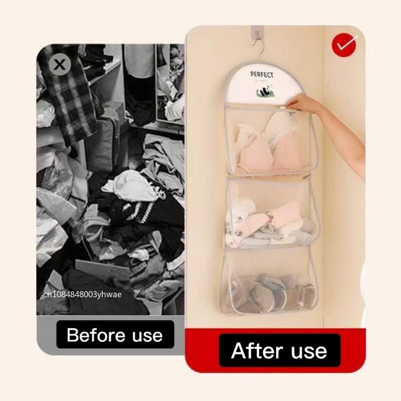 Multi-layer Storage Hanging Bag for Convenient Storage of Underwear and Socks Multi Functional Storage Hanging Bag