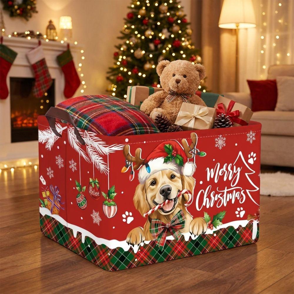 Cartoon Snowman Clothes Storage Bin Large Capacity Toys Organizer Box Kitchen