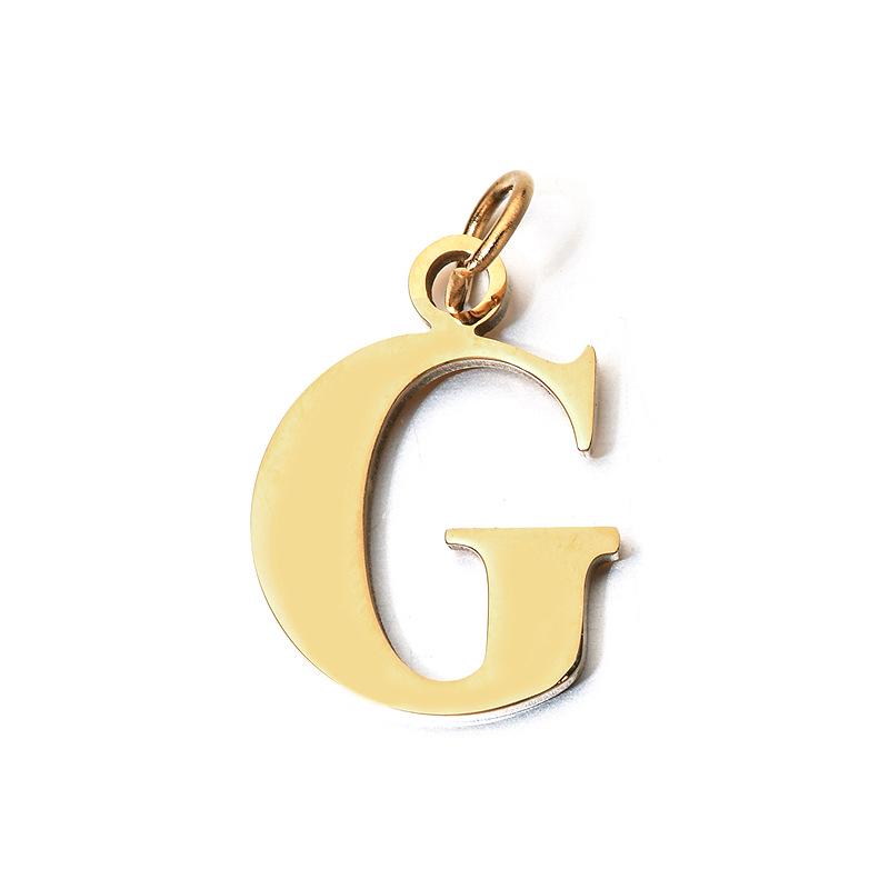 DIY 26-Letter Clavicle Chain Pendant: Personalized Stainless Steel Jewelry with a European and American Design Touch