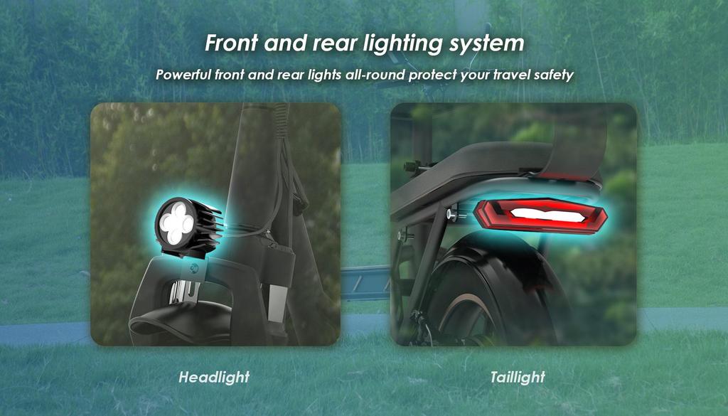 KuKirin C1 Pro Elektrisk Scooter, 500W Motor, 26AH Batteri, Tophastighed 45 Km/t, Rækkevidde 100 Km, Med Kurv Og Bagsæde