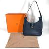 HERMES vintage Sako Bag Tote Bag Shoulder Bag Courchevel Navy/GoldHardware