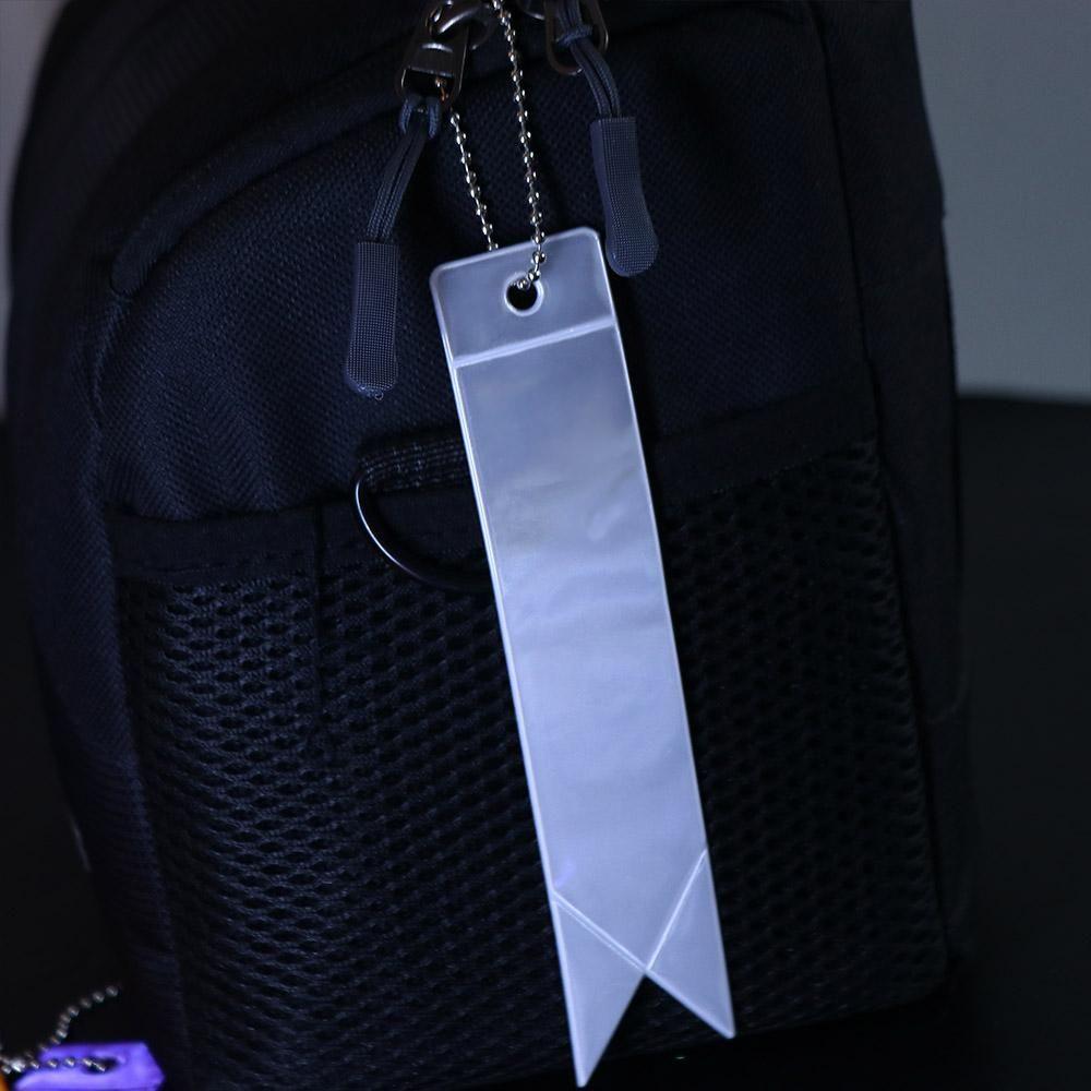 Pendant Bag Keychain Adults Children Ornaments Reflectors Reflective Strip Car Keyrings Reflective Pendant Reflective Keychains