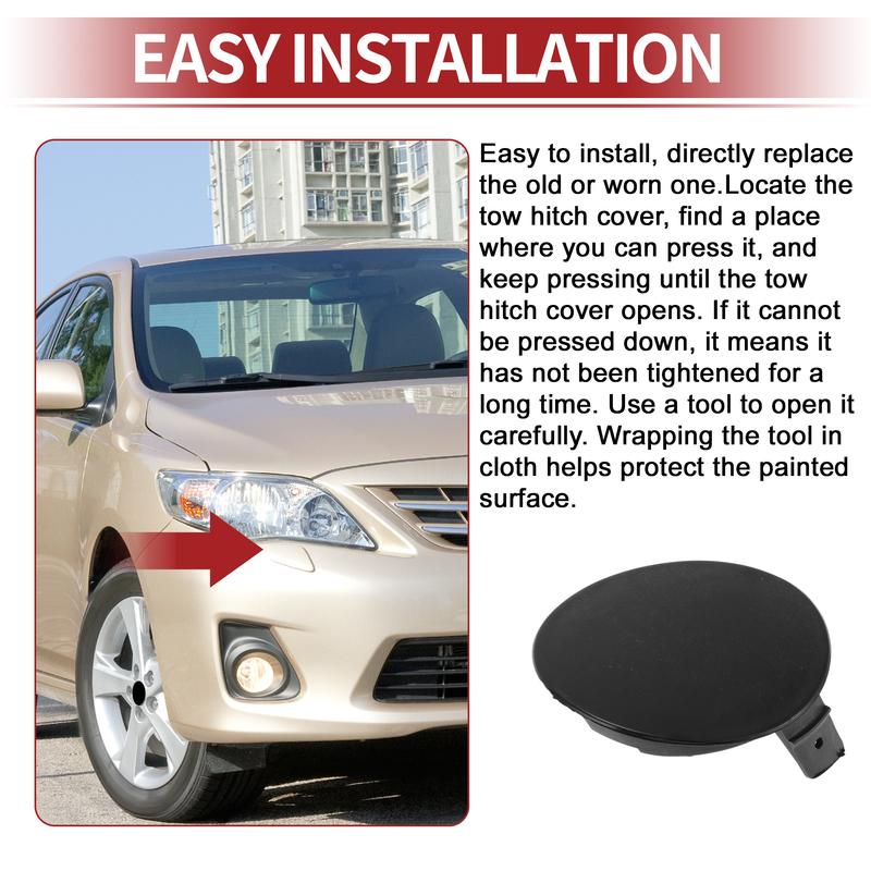 UXCELL Right Front Car Tow Hook Cover Cap for Toyota Highlander 2008-2010 No.521270E030