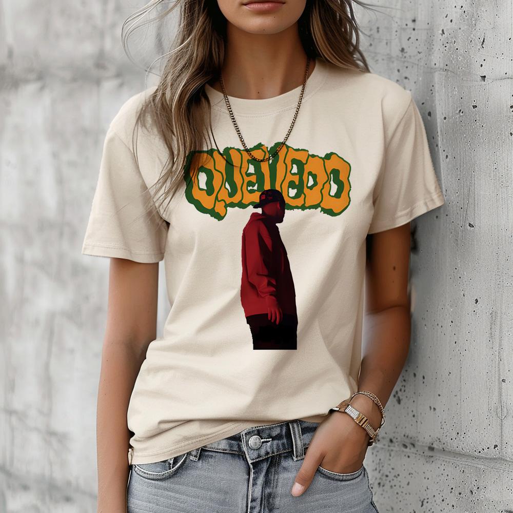 Quevedo T-shirts Women Streetwear Summer Designer T Shirt Female Designer Clothing
