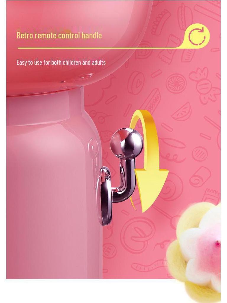 Children's Electric Cotton Candy Maker: Compact, Non-Stall Design for Home and DIY Use. Ideal for Small-Scale and International Connections.