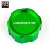 Motorradzubehör CNC Hinterradbremsflüssigkeitszylinder Hauptbehälter Abdeckkappe für Kawasaki VERSYS 650 VERSYS650 2007-