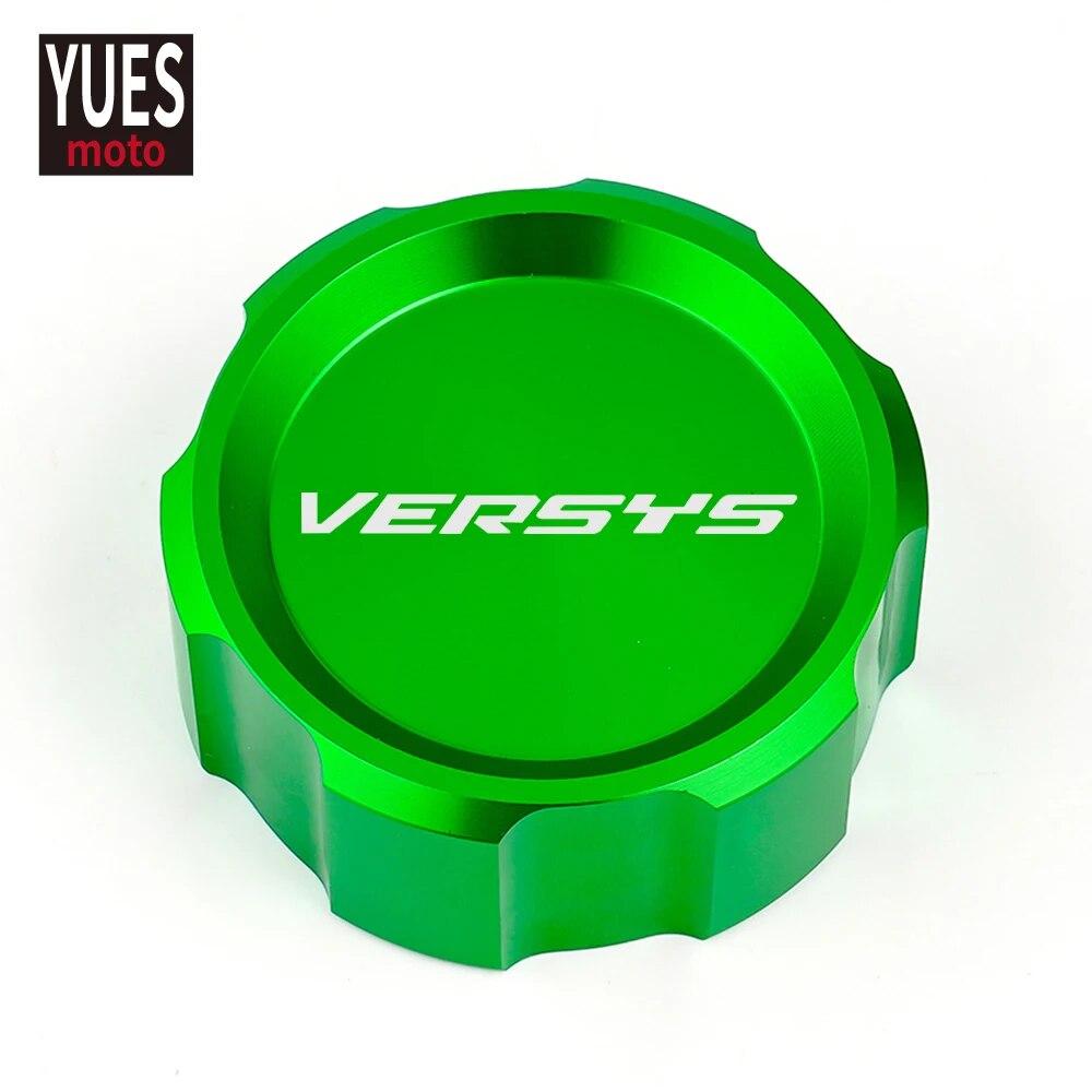 Moto Accessories CNC Rear Brake Fluid Cylinder Master Reservoir Cover Cap For Kawasaki VERSYS 650 VERSYS650 2007-
