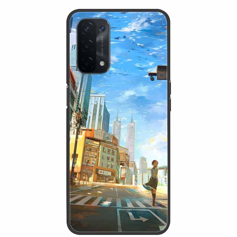 For Oppo A54 5G Case Marble Soft Silicone Back Case for Oppo A55 5G Phone Cover OppoA54 A54 A55 4G 5G 2021 Coque Funda Bag
