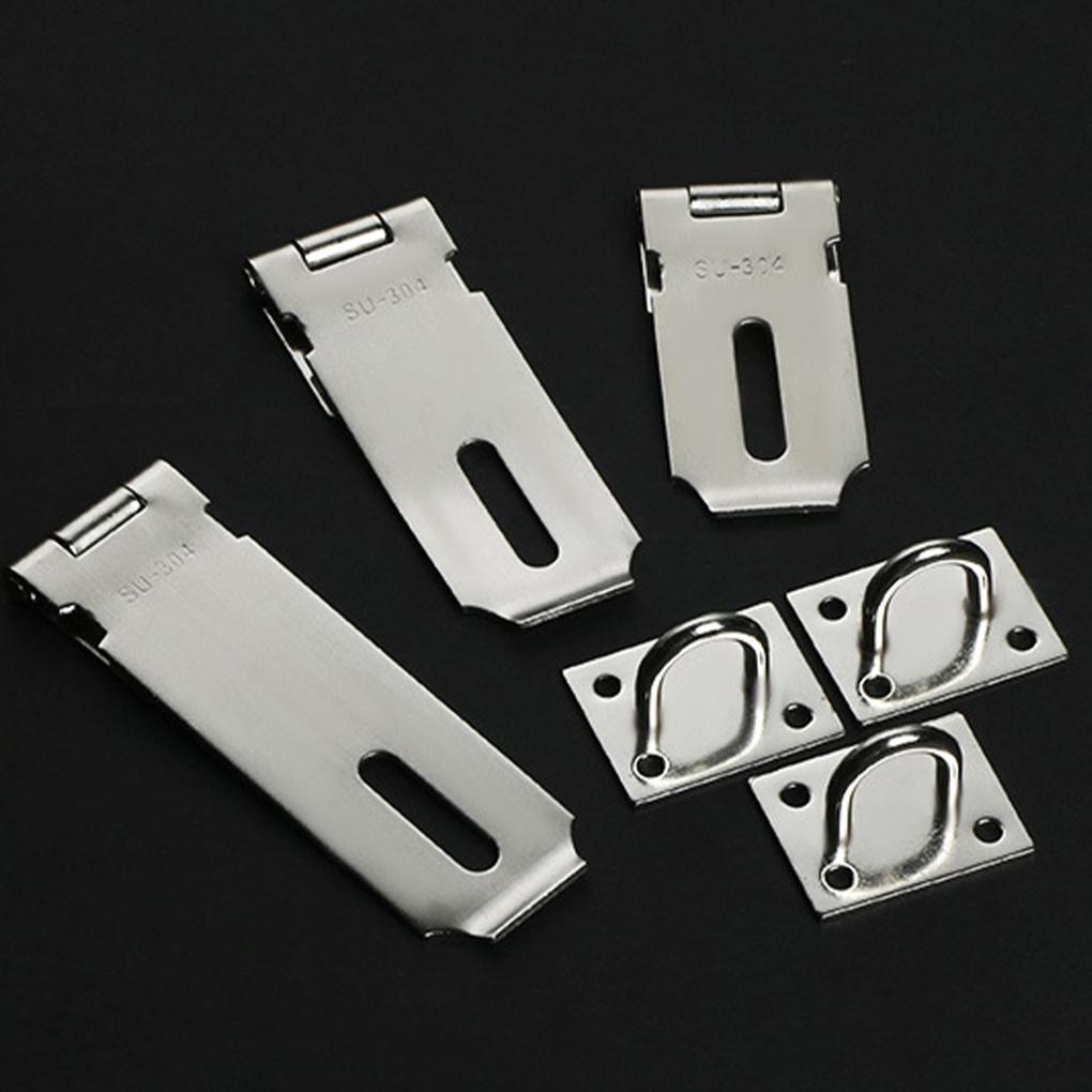 Vorhängeschloss Riegel Edelstahl Fenster Schrank Spind Briefkasten Schlossplatte Hotel Büro Außen Tor Schuppen Sicherheitsriegel Verlustsicher