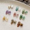 1 Box Mini Colorful Natural Stone Nail Charms Irregular  Stone Nail Accessories For Diy Nails Decorations
