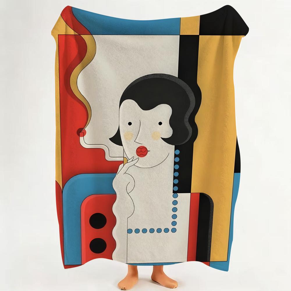 

Illustrator J John Battalgazi painting Throw Flannel Throw Blanket Suitable for Sofa Living Room Bedroom 75cmx90cm