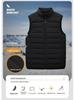 Men's Autumn/Winter Lightweight Down Vest with Stand-Up Collar - Large Size, Loose Fit