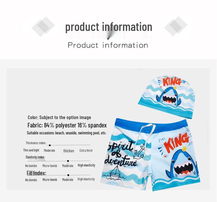 Kinder Schnelltrocknende Cartoon Badehose, Square Leg Badeanzug für Jungen