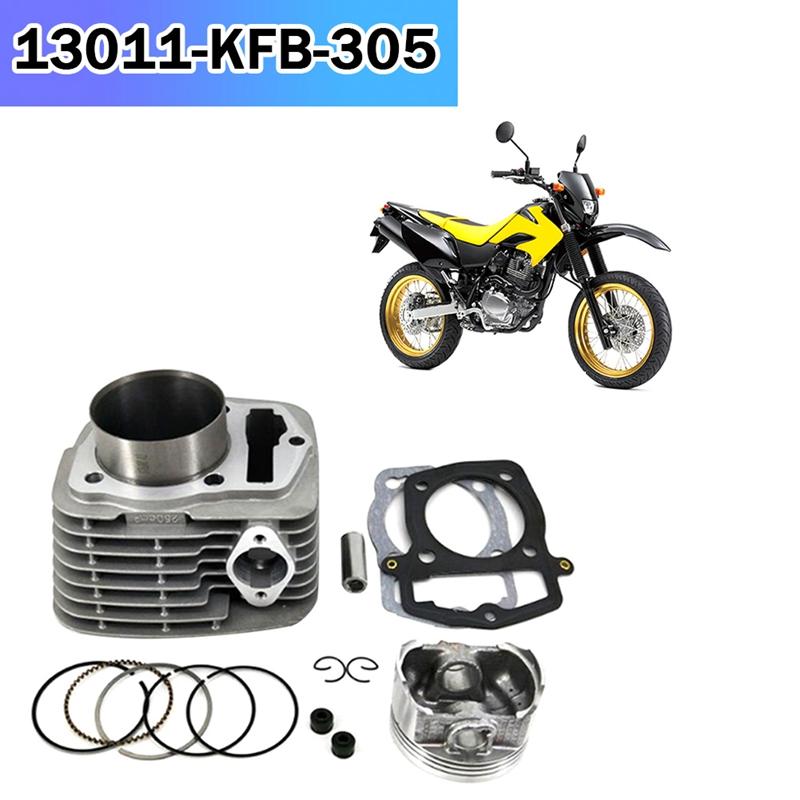 

Motorcycle Air Cylinder Block & Piston Kit & Head Gasket For Honda SL230 XR230 CRF230 FTR223 FTR230 13011-KFB-305 Accessories срібний