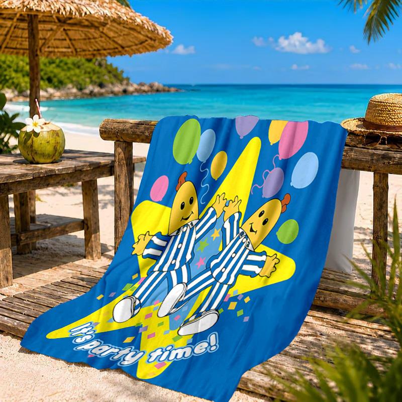 Bananas In Pyjamas Classic Beach Towel, Quick-drying, Easy to Care for, Suitable for Both Fitness and Beach Vacations,Sports Essential