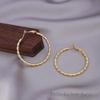 Hong Kong Style Vintage Minimalist Hoop Earrings for Round Face, 2025 Edition