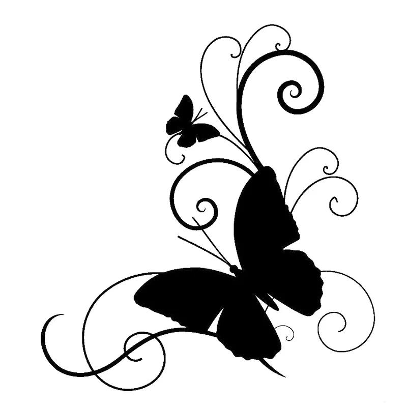 Car Sticker Stickers Butterfly Personality Car-Styling Custom PVC Motorcycle Rear Window Stickers Products Cute, Accessories Car