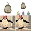Trendy Japanese Style Unisex Kids Backpack Large Capacity Breathable Canvas Book Bag