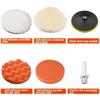6pcs/set Universal Car Polishing Pad Kit 3/4/5/6/7 Inch Car Repair Tools Auto Detailing Waxing