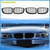 Calandre avant double haricot pour BMW E81 E87 E82 E88 128I 130I 135I 2007-2011 Remplacement de calandre de course pour voiture Noir brillant