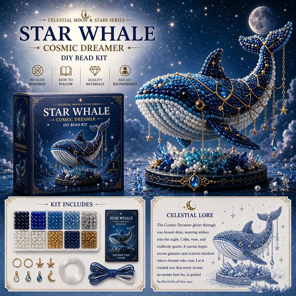 Kit per Arte con Perline 3D Fai da Te Fatto a Mano con Istruzioni Set per Lavori a Maglia con Perline Set per Ricamo con Perline Regalo per Principianti e Appassionati di Artigianato