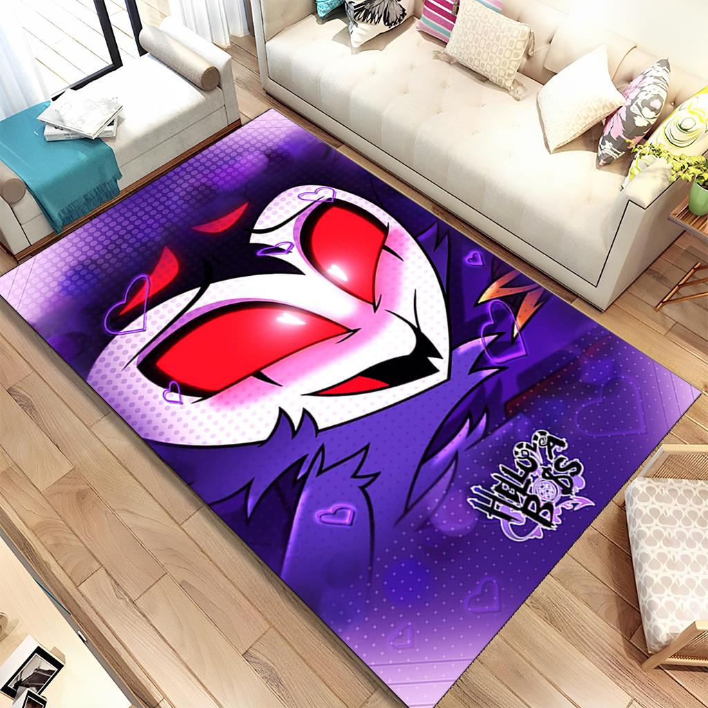 Helluva Boss Blitzo felnőtt animációs rajzfilm szőnyeg, szőnyeg otthoni nappaliba, hálószoba kanapé lábtörlő dekoráció, csúszásmentes padlószőnyeg