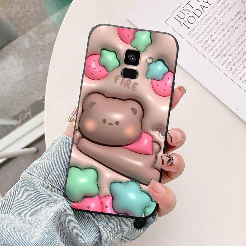 silicon case For Samsung Galaxy A8 2018 A530 A530F case astronaut Soft TPU Phone Cover For Samsung A8 Plus 2018 A730 A730F Case