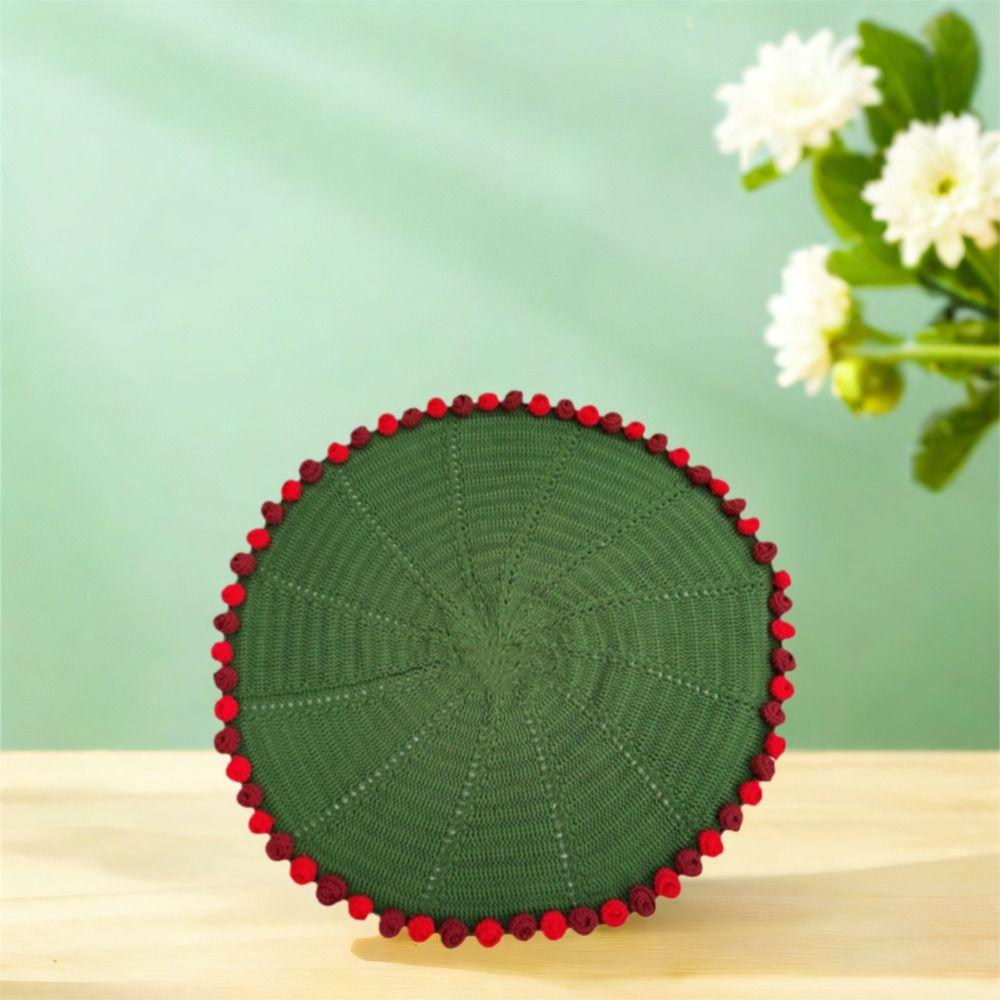 Green Rose Bouquet Blanket Fashion Rose Nap Blanket Knitted Flower Blanket  Mother's Day
