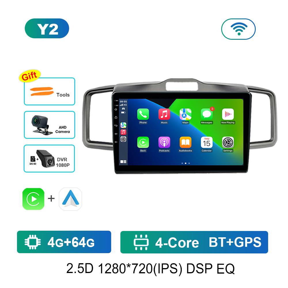 Android System HD Screen for Honda Freed 2008 - 2016 Car Radio Multimedia player WiFi+4G Head Unit Navigation GPS DSP Stereo