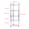 5 Tiers Home Kitchen Pans Pots Storage Rack Durable Metal Wire Shelving Organizer