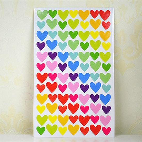 Colorful Cute Dot & Star Album Decoration Stickers - 6 Pieces