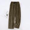 Women Pajama Pants Plush Sleep Pants Soft Elastic Waist Pajama Bottoms Color Pants With 2 Pockets