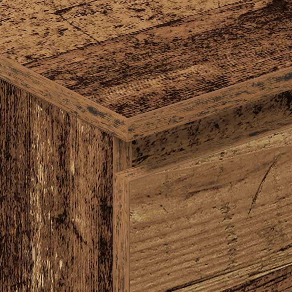 Sideboard Rustic Wood Look 60 x 35 x 98.5 cm Engineered Wood