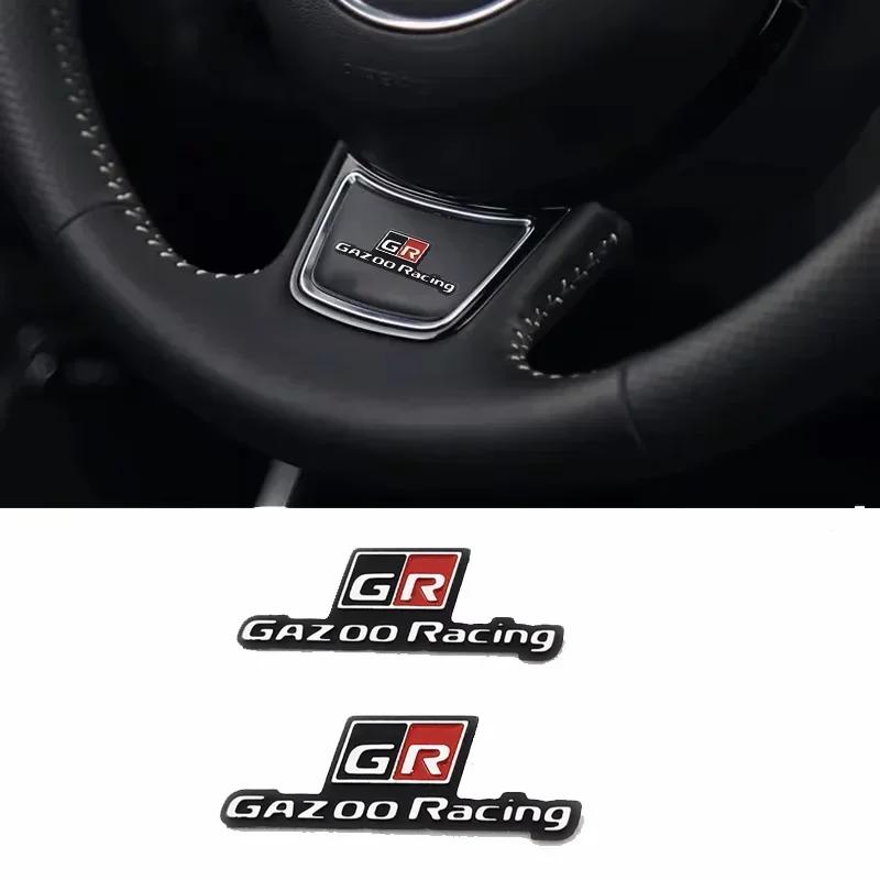 Lqzh5 For Toyota GR GAZOO Sport Corolla Racing Yaris Rav4 CHR Auris Camry Highlander Car Steeing Wheel Decoration Sticker Side Badge