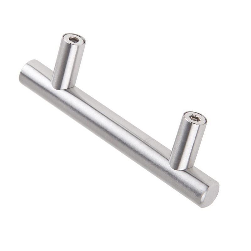 New Stainless Steel Kitchen Door Cabinet T Bar Handle Pull Knob
