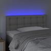 VidaXL LED Headboard Bedroom Furniture Single Bed Accessory Headboard Interior Grey 90x5x78/88 3121694
