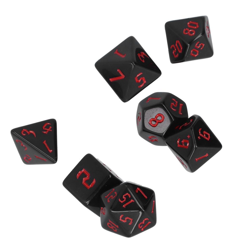 7pcs Polyhedral Dice Acrylic DND Polyhedral Game Dice Toys for Table Playing Game