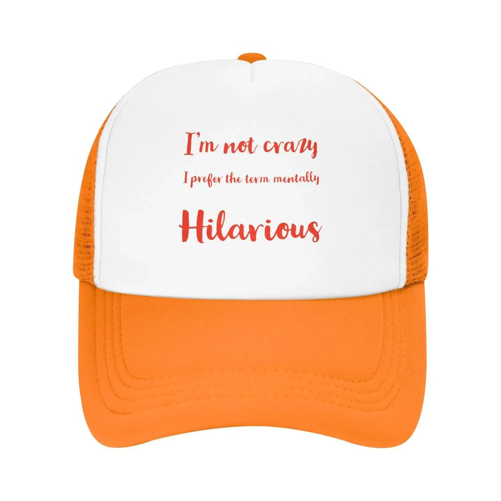Im Not Crazy Bad Gyal Music Travel Mesh Baseball Caps WoUnisex Spring FeUnisex Beach Sunscreen Hat Snapback Cap