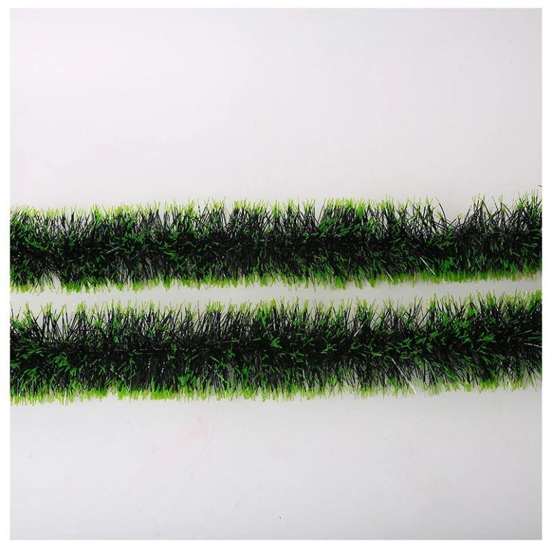 1 Stück Weihnachten Künstliche Lametta Girlande Grün Zuckerstange Band Kranz für Weihnachtsbaum Hängender Anhänger Bänder Party Heimdeko Neujahr