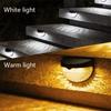 2PCS Waterproof LED Solar Step Lights, Outdoor Wall Mount Stair Lights, Auto On/Off Night Lights for Garden Pathway Yard Deck Decoration