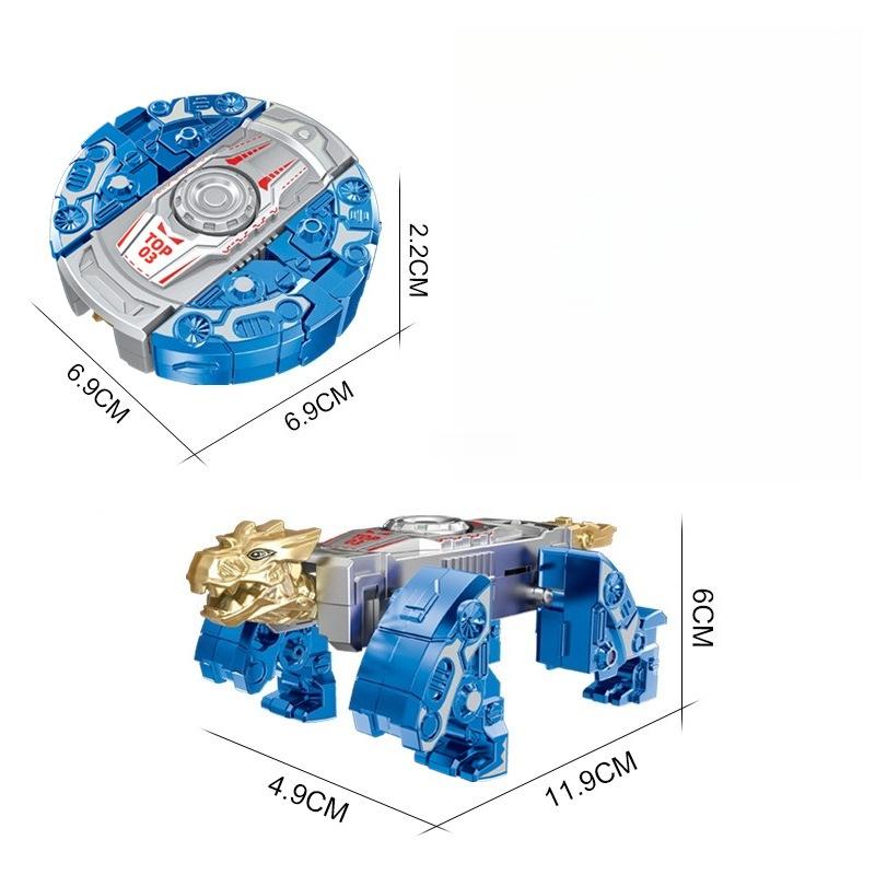 Mecha Chariot Dinosauro 2 in 1 Spinner Fidget Trasformabile Hand Spinner in ABS EDC Giocattoli Creativi per Alleviare lo Stress Giocattoli Fidget per Adulti