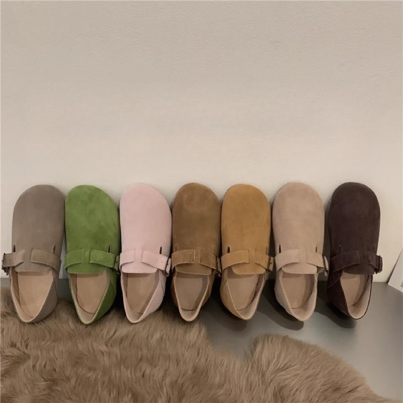 Fleece Shoes, Women's Flat Shoes, Retro Soft-soled Cotton Shoes