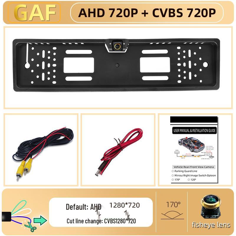 Europäischer Kennzeichenhalter Rückfahrkamera mit 4 LED Nachtsicht & Wasserdichtes Design