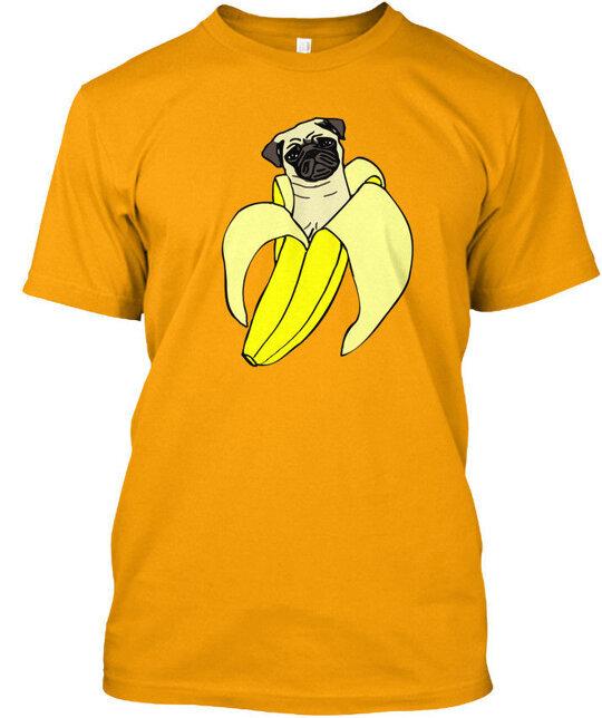 

Banana Pug T-Shirt Made in the USA Size S to 5XL 4XL
