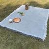 180x130CM Outdoor Picnic Mat Large Size Camping Ground Cloth Tablecloth with Tassel  Sand Proof